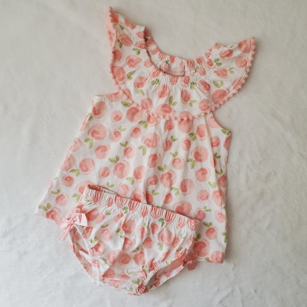 Tutu Couture Peach Dress Set